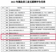 【黃石工(gōng)業】黃石兩平台入選“2022年湖北(běi)省工(gōng)業互聯網平台名單”